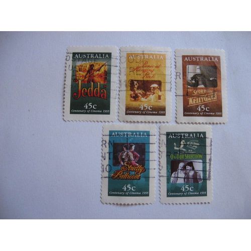 Australie,5 Timbres De 1995