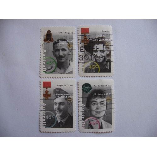 Australie,4 Timbres De 1995