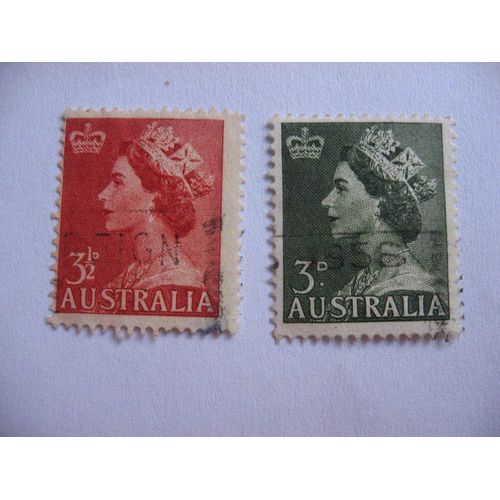 Australie 2 Timbres De 1953