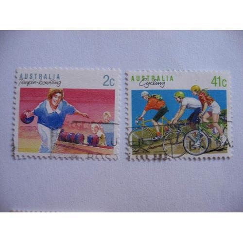 Australie,2 Timbres De 1989