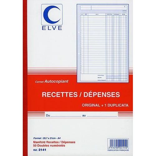 Recettes-Dépenses : Manifold Autocopiant Dupli