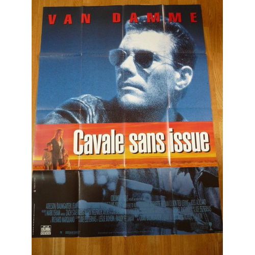 Cavale Sans Issue / Jean-Claude Van Damme Catherine Frot - Affiche De Cinéma 120 X 160 Cm