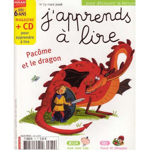 J'apprends À Lire  N° 79 : Pacôme Et Le Dragon