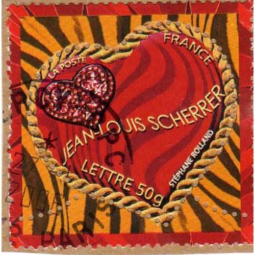 2 Timbres Coeur Jean-Louis  Scherrer