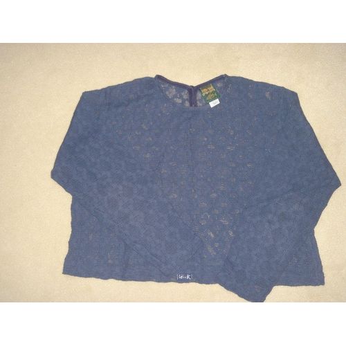 Petit Pull Bleu Lavande Ajouré Ubak - 14 Ans