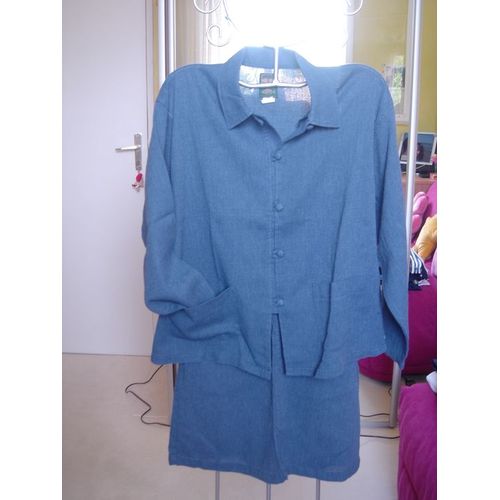 Ensemble Jupe+Veste Bleu Jean Ubak - 14 Ans