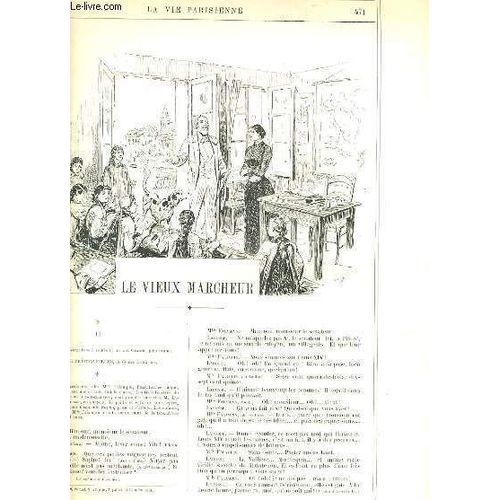 La Vie Parisienne 32e Année - N° 34 - Le Vieux Marcheurs Ii De Manchecourt - Chez Les Felibres De Veb - An Allemagne: Restaurations De Bac - Lourdes (En Passant) De Ib