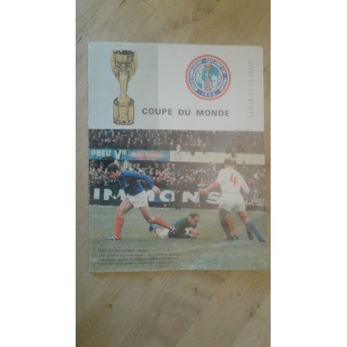 Cahier - Coupe Du Monde Football 1966 - France Luxembourg