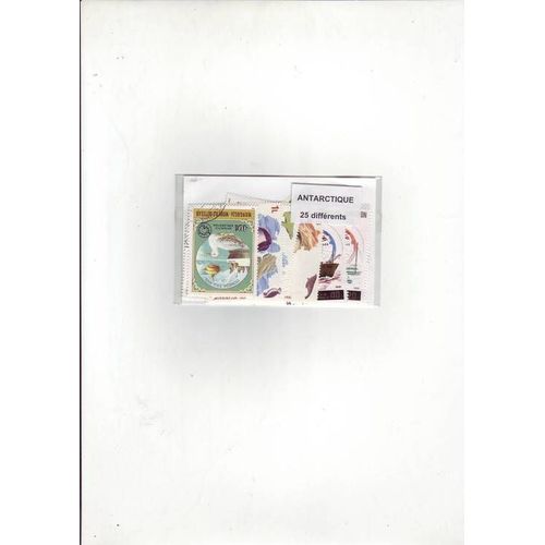 Antarctique - Lot De 25 Timbres Tous Differents