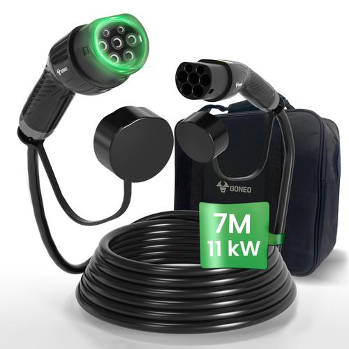 Goneo Ev Chargeur Câble De Charge Ev 11kw 7m Pour Station De Chargeur Voiture Électrique