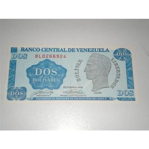 Venezuela 2 Bolivares 1989