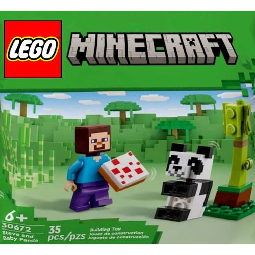 Lego Minecraft #30672 - Steve And Baby Panda - Collector 2024