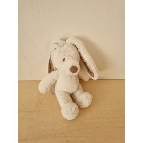 Doudou Lapin Blanc Pommette