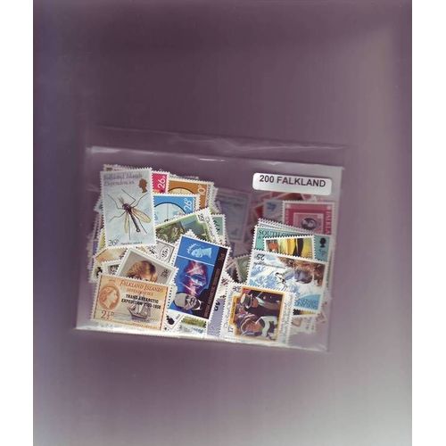 Falkland - Lot De 200 Timbres Differents - 99 % Neufs Sans Charnieres - Gomme Intacte