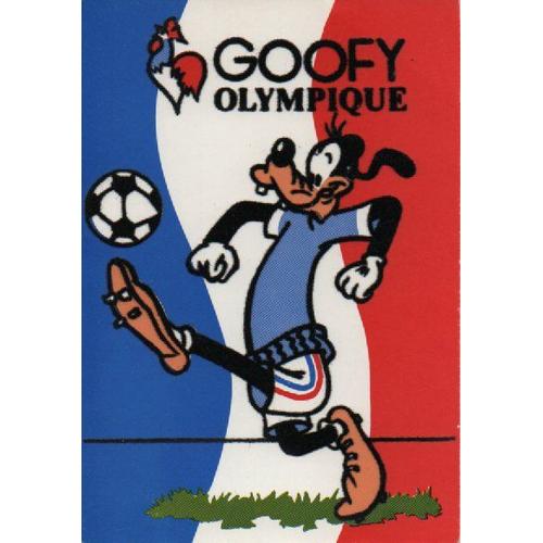 Carte Postale Jo De Moscou 1980, Goofy Dingo Footballeur