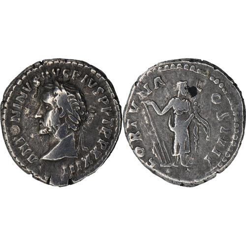 Rome - Denier - Antonin Le Pieux - 160 Ad - Fortuna - Ric 300 C (Tête À Gauche) - 18-223