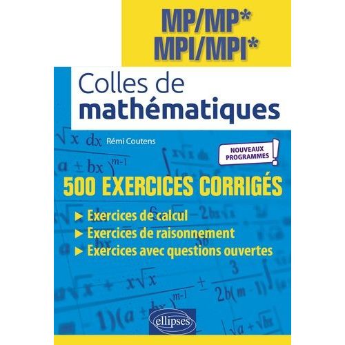 Colles De Mathématiques Mp/Mp* Mpi/Mpi*