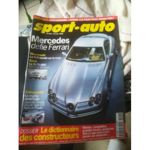 Sport Auto 445 De 1999 Mercedes Sl73 Amg,Slr,Audi S4 Avant,Mercedes C43 Amg,Volvo V70 T5,Saab 9.5 3.0 V6,Bmw 528i,Alfa Gtv 3.0 V6 24v,Mercedes Slk 230k,Corvette Cabriolet,Viper Gts,Plymouth Prowler