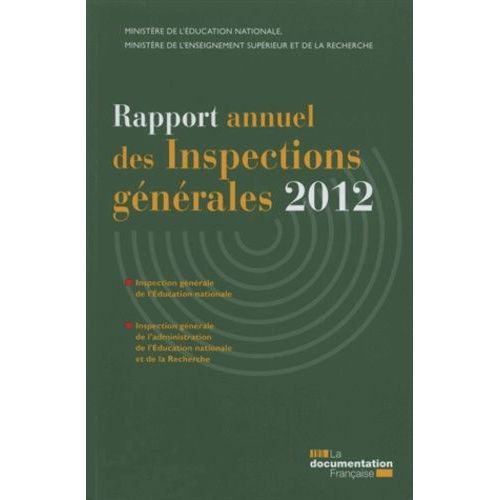 Rapport Annuel Des Inspections Générales 2012