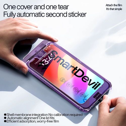 2 Ecran Protecteur Verre + Gabarit Pose Pour Iphone 15, Smartphone: Iphone 15 Pro