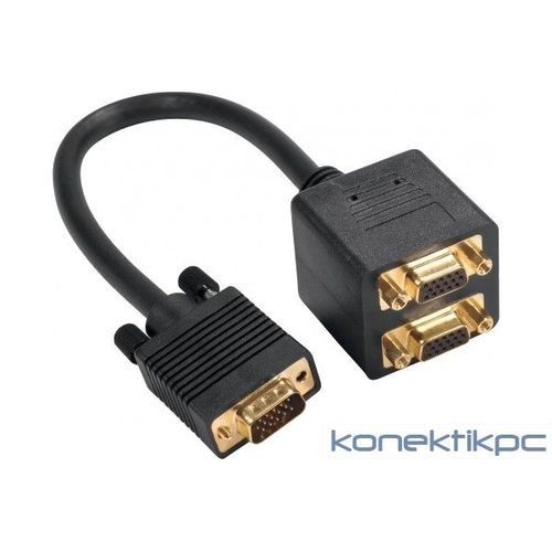 Dacomex Cordon VGA Mâle vers 2 x VGA Femelle 0,30 m
