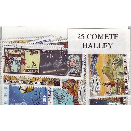 Comete De Halley - Lot De 25 Timbres Differents Du Monde Entier