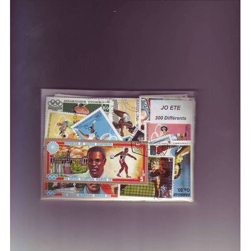 Jeux Olympiques D'ete - Lot De 300 Timbres Differents  Du Monde Entier