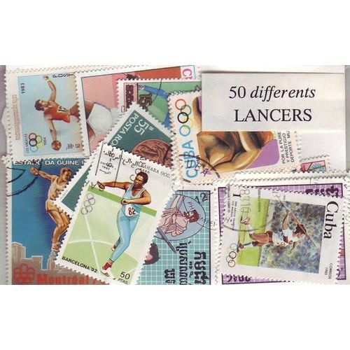 Lancer - Lot De 50 Timbres Differents Du Monde Entier