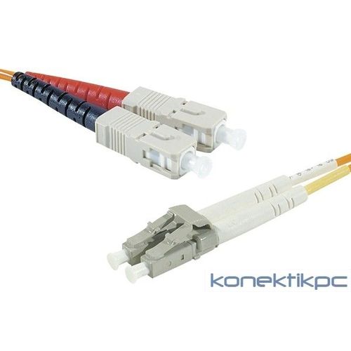exertis Connect - Cordon de raccordement - LC multi-mode (M) pour SC multi-mode (M) - 2 m - fibre optique - duplex - 50 / 125 microns - OM2 - orange