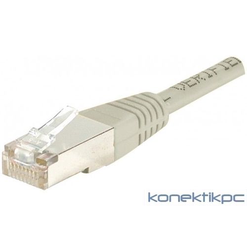 exertis Connect - Cordon de raccordement - RJ-45 (M) pour RJ-45 (M) - 2 m - S/FTP - CAT 6 - IEEE 802.3bz - intérieur - gris