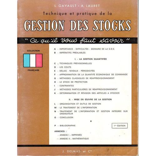 Technique Et Pratique De La Gestion Des Stocks