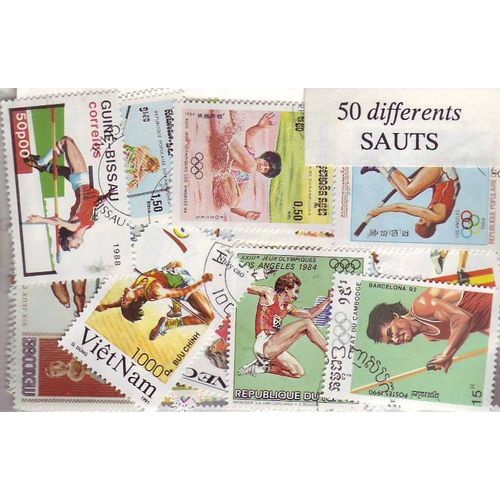 Sauts - Lot De 50 Timbres Differents Du Monde Entier