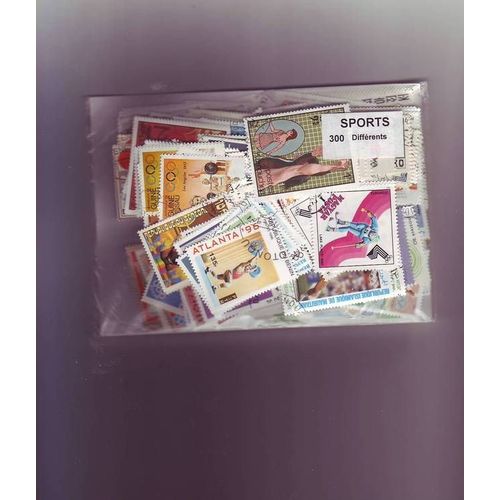 Sport - Lot De 300 Timbres Differents Du Monde Entier