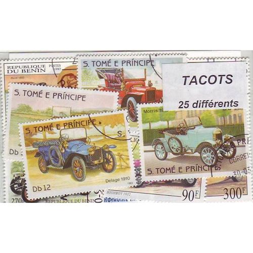 Tacots - Lot De 25 Timbres Differents Du Monde Entier