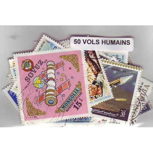 Vols Humains - Lot De 50 Timbres Differents Du Monde Entier