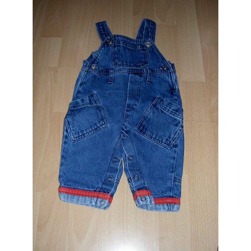 Salopette En Jean Bleu Longue Taille 6 Mois