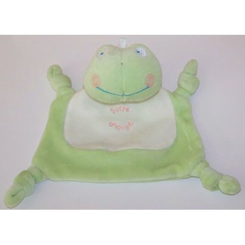 Doudou Plat Grenouille Verte