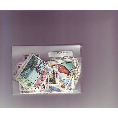 Mongolie - Lot De 100 Timbres Differents -