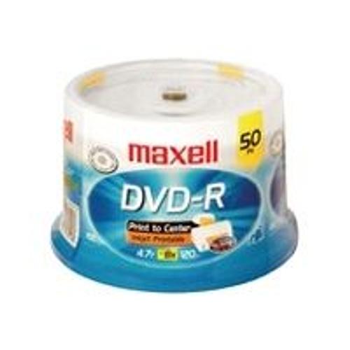 Maxell - 50 x DVD-R - 4.7 Go (120 minutes) 16x - blanc - surface imprimable - spindle