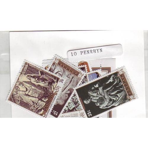 Penrhyn Islands - Lot De 10 Timbres Differents