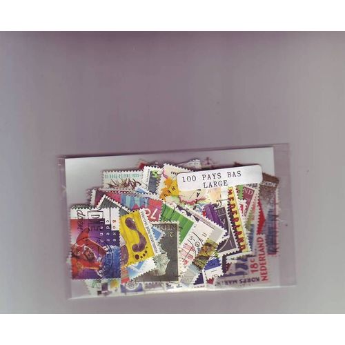 Pays Bas Grands Formats - Lot De 100 Timbres Differents