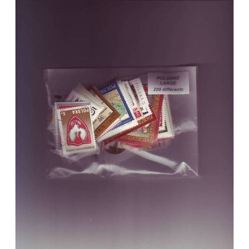 Pologne Grands Formats - Lot De 200 Timbres Differents