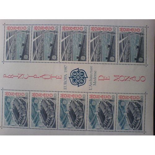 Bloc Monaco Architecture Moderne 5x2 Timbres