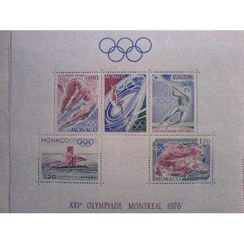 Monaco Xxie Olympiade Montreal 1976