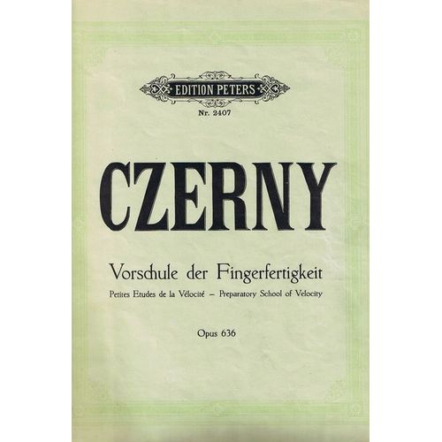 Vorschule Der Fingerfertigkeit Opus 636 Klavier