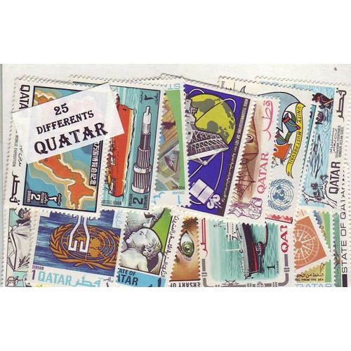 Quatar - Lot De 25 Timbres Differents