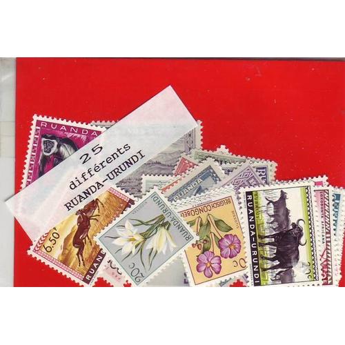 Rwanda Urundi - Lot De 25 Timbres Differents -