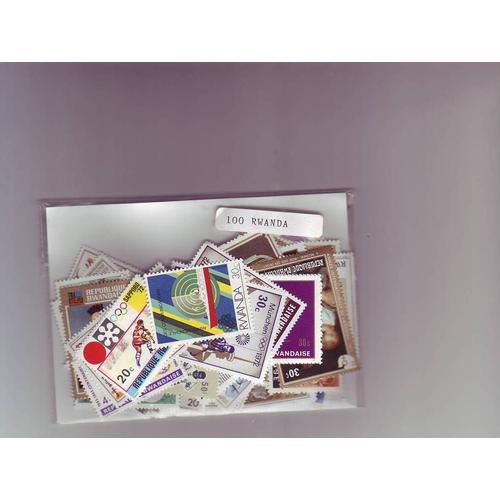 Rwanda - Lot De 100 Timbres Differents