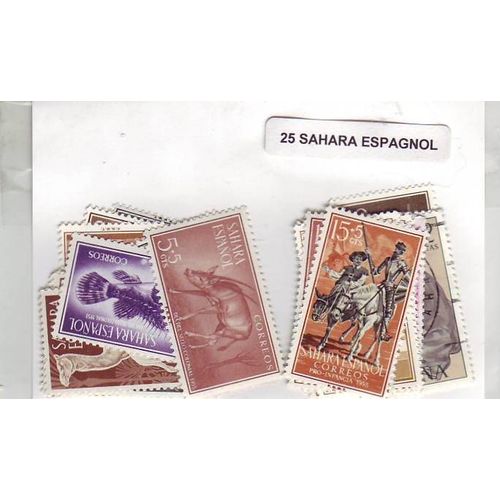 Sahara Espagnol - Lot De 25 Timbres Differents -