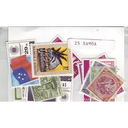 Samoa - Lot De 25 Timbres Differents